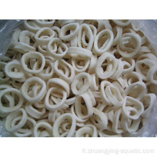 Origine chinoise Frozen Pacific Squid Rings EU Standard